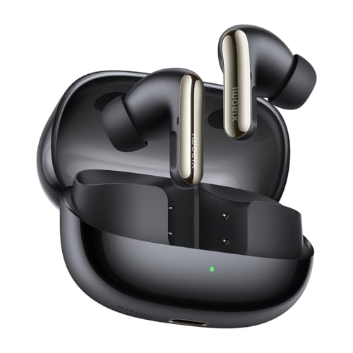 XIAOMI Buds 5 Pro, Wireless Headphones, Noise Canceling, Harman Audio EFX, Qualcomm aptX Lossless Audio, Ergonomic Design, Up to 36 Hours of Battery Life, Black (Wi-Fi Version)