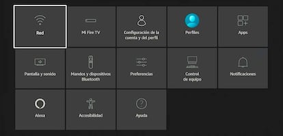 Fire TV Stick 4K Select the options menu