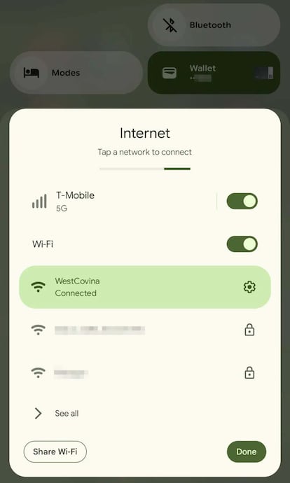 News in Android 16 WiFi access