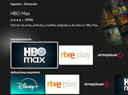 Installing apps on the Fire TV Stick 4K Select player