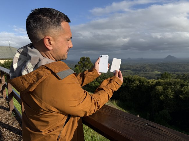 This phone is incredibly small and light.