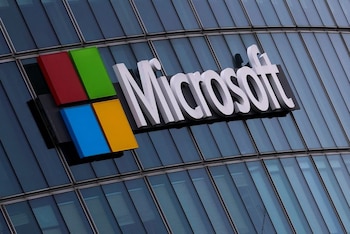 Microsoft logo on