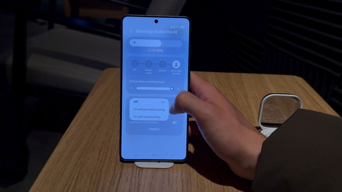 I tested the Samsung Galaxy Buds4 Pro at MWC 2026 and I was impressed with its noise cancellation