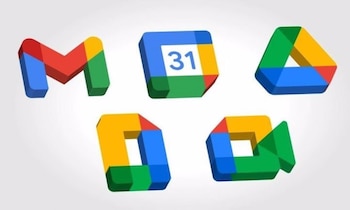 Gmail keeps its symbol letter 